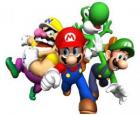 Wario, Mario, Yoshi ve Luigi